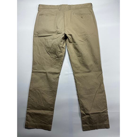 J.Crew Men's 770 Straight Leg Khaki Chino Pants - Size 35x32 (36x29) - Picture 2 of 5